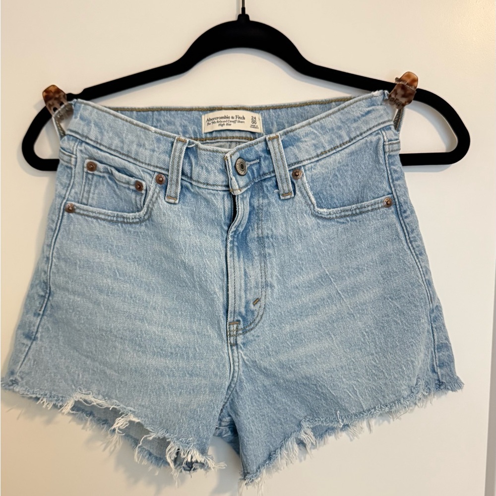 Abercrombie & Fitch Light Blue Jean Shorts